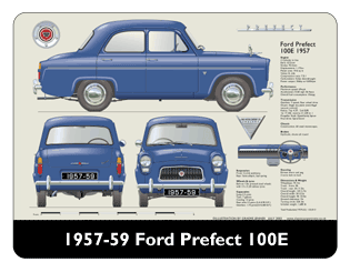 Ford Prefect 100E 1957-59 Mouse Mat